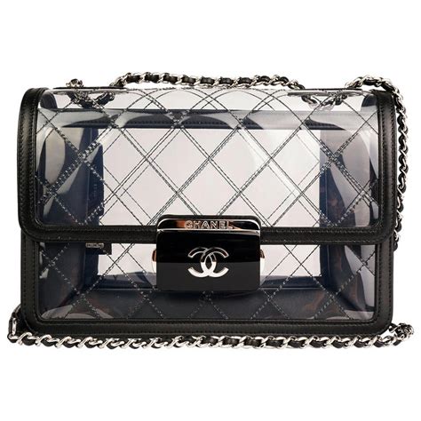 chanel clear handbag|chanel clutch handbag.